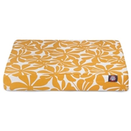 Majestic Pet Yellow Plantation Large Orthopedic Memory Foam Rectangle Dog Bed 78899551615
